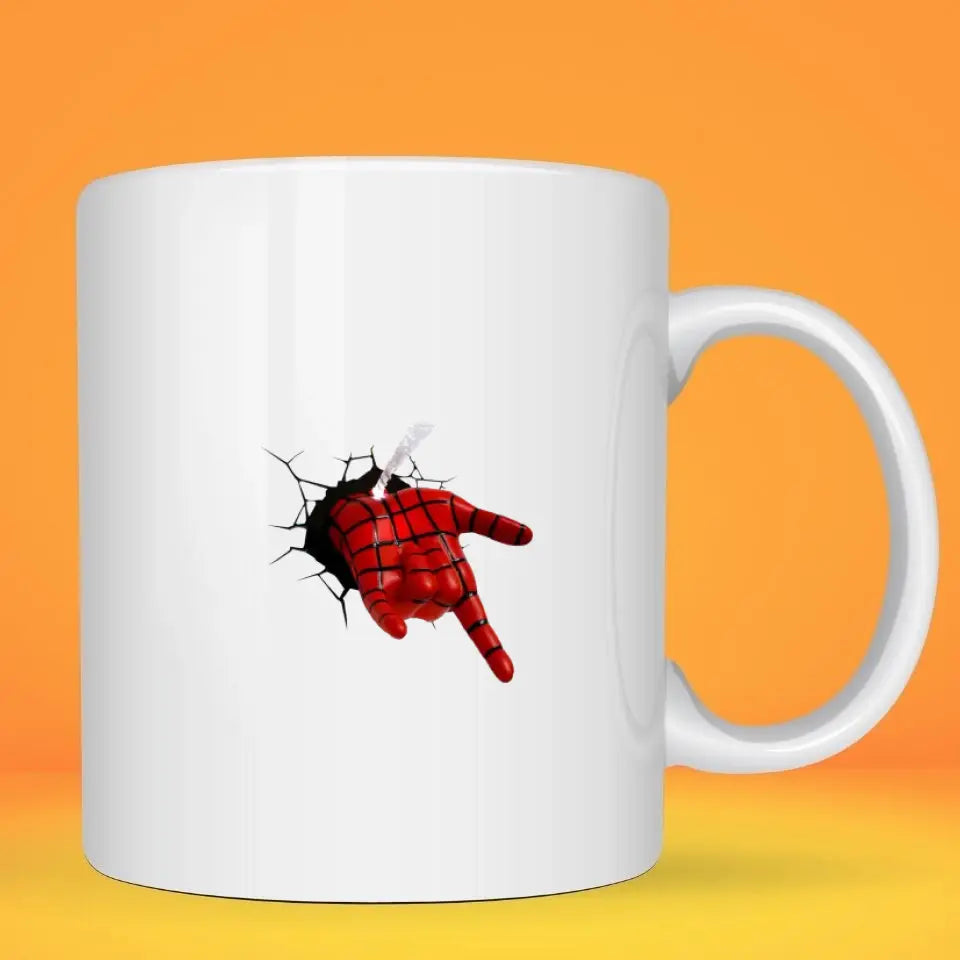 Mug personnalisé · Main de Spiderman