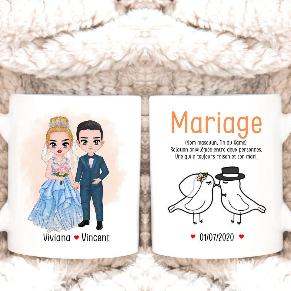 Petit 11 · Mug personnalisé ▪ Mariage Définition humour mug-amour, mug-mariage 1