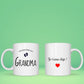 Mug personnalisé Grand-père Grande-mère • Promoted to Grandpa Grandma