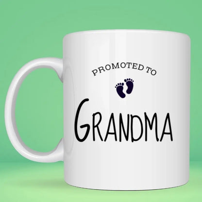 Mug personnalisé Grand-père Grande-mère • Promoted to Grandpa Grandma