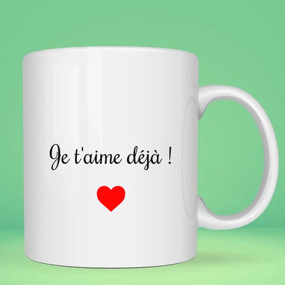 Mug personnalisé Grand-père Grande-mère • Promoted to Grandpa Grandma